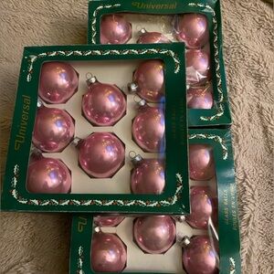 Vintage glass Christmas ornaments